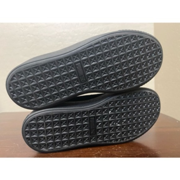 Puma Womens Sneaker Shoes Black Gold 36222202 Low Top Lace Up 8 M - Picture 6 of 8